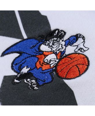 Women's White New York Knicks Lightweight Block Letter Sweatshirt