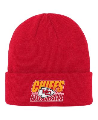 Youth Red Kansas City Chiefs Team Gradient Cuffed Knit Hat