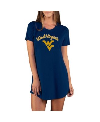 Women's Navy West Virginia Mountaineers Marathon Nightshirt