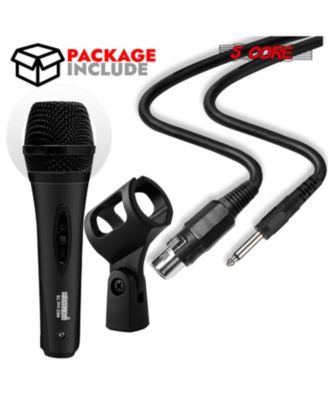 XLR Microphone Dynamic Mic Karaoke Singing Studio Mics Handheld Microphone