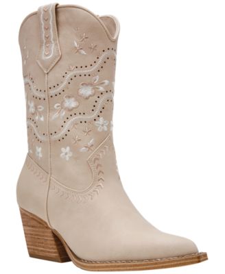 Women's Avita Pull-On Contrast Stitch Western Cowboy Boots