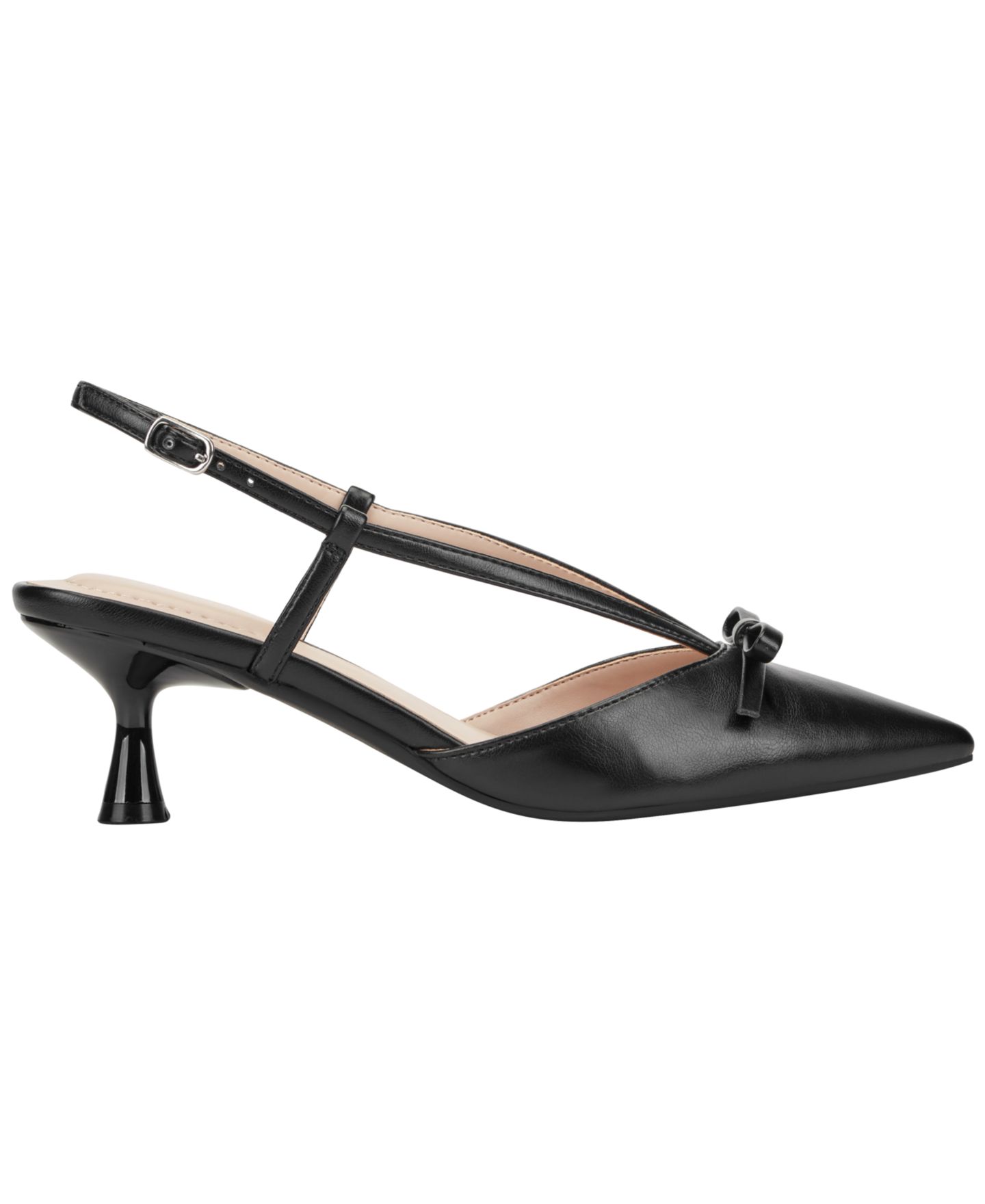 Женские туфли Bandolino Macruz Slingback Kitten Heel Pumps, цвет: Чёрный — фото 2