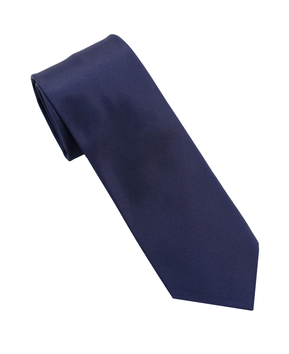 Dkny Men's Matte Satin Slim Design Tie In Blue