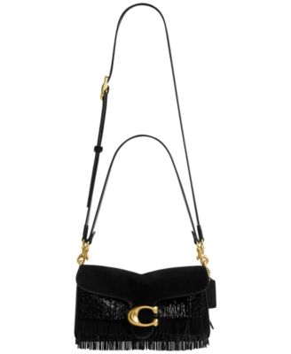 Crystal Beaded Fringe Tabby Medium Shoulder Bag 26