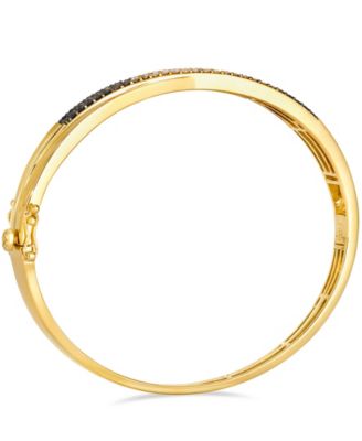 Chocolate Diamond Ombre Bangle (0.99 ct. t.w.) in 14k Honey Gold