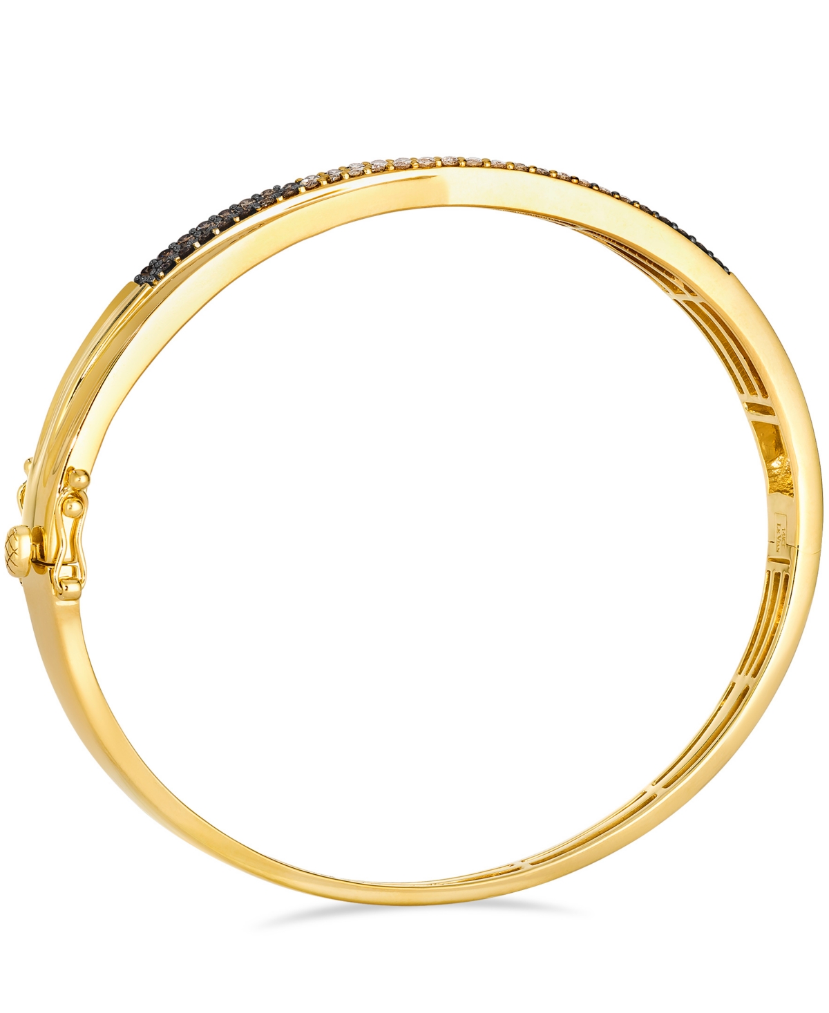 Le Vian Chocolate Diamond Ombre Bangle (0.99 Ct. T.w.) In 14k Honey Gold In Gold
