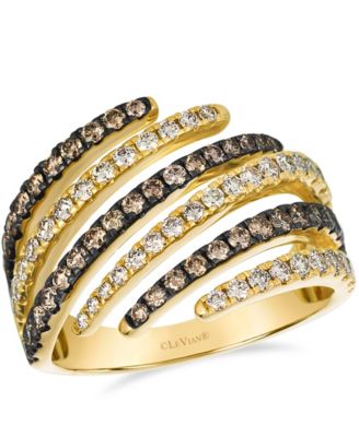 Le Vian - Nude Diamond (0.62 ct. t.w.) and Chocolate Diamond (0.64 ct. t.w.) Ring in 14K Honey Gold