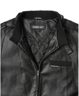 Men's Faux Leather Iconic Racer Jacket