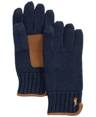 Men's Suede-Trim Touch Gloves