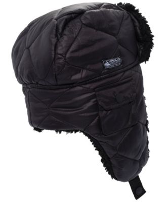 Men's Sherpa-Lined Puffer Hat