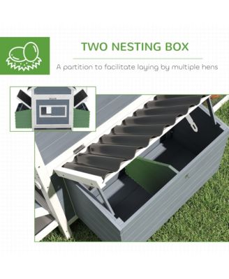 156" Extra Large Chicken Coop with 2 Nesting Box & Run Cage