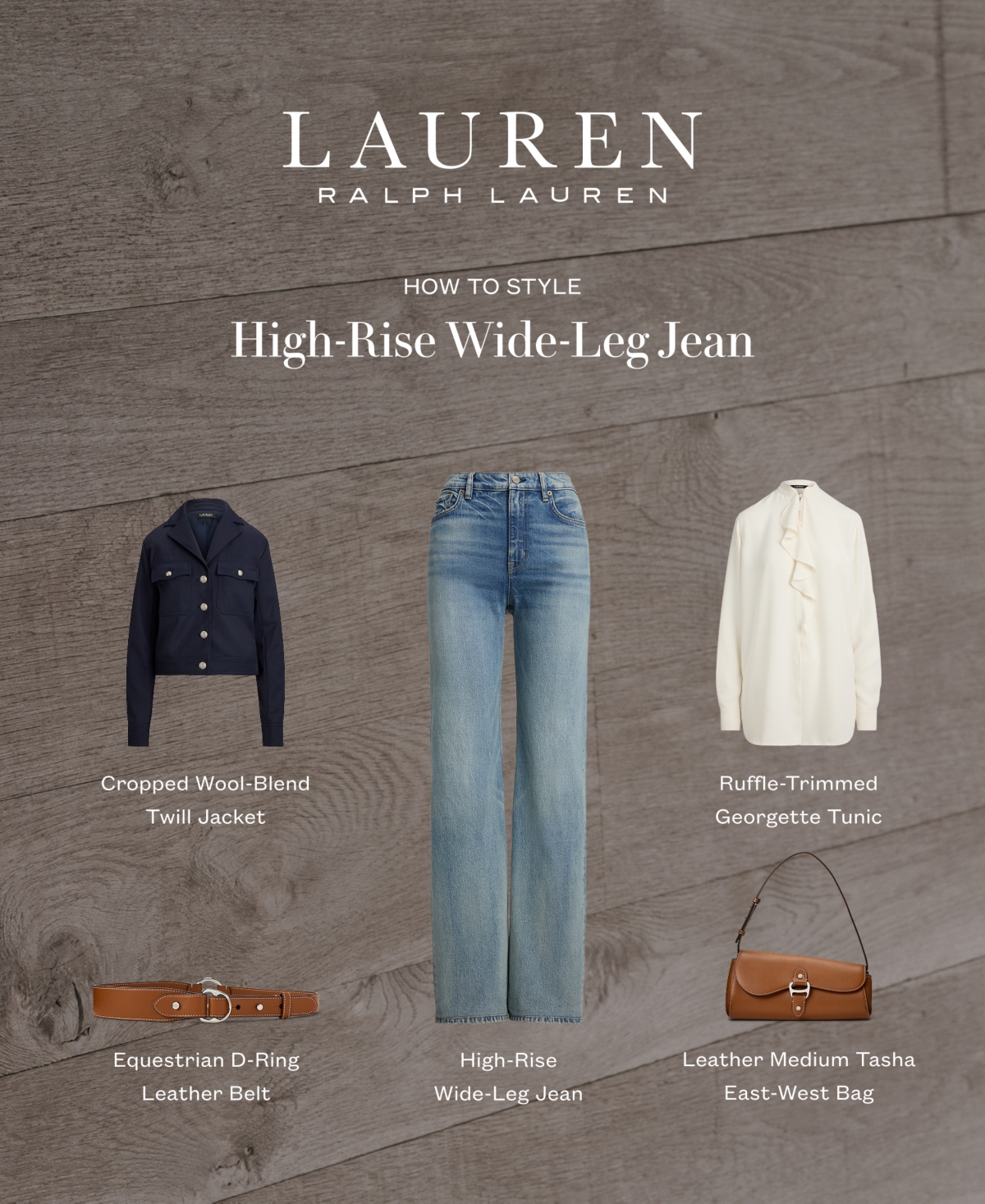 Lauren Ralph Women's Cropped Wool-Blend Twill Jacket