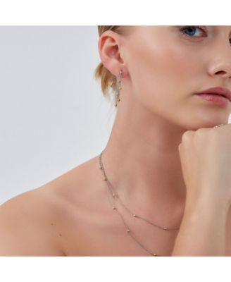 Women's Dorica Sterling Silver Multi Bead Drop Earring