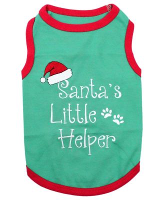 Santa's Little Helper Holiday Dog T-Shirt