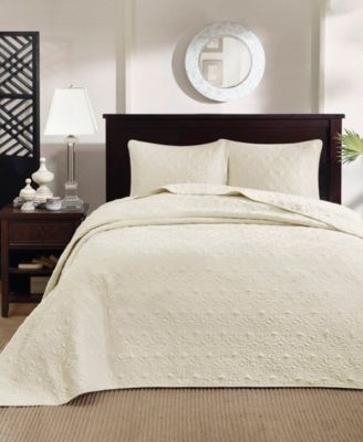 Quebec Quilted 3-Pc. Bedspread Set, Full