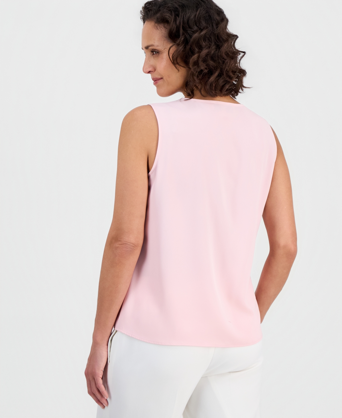 Kasper Women's Ruffle-Trim Sleeveless Blouse