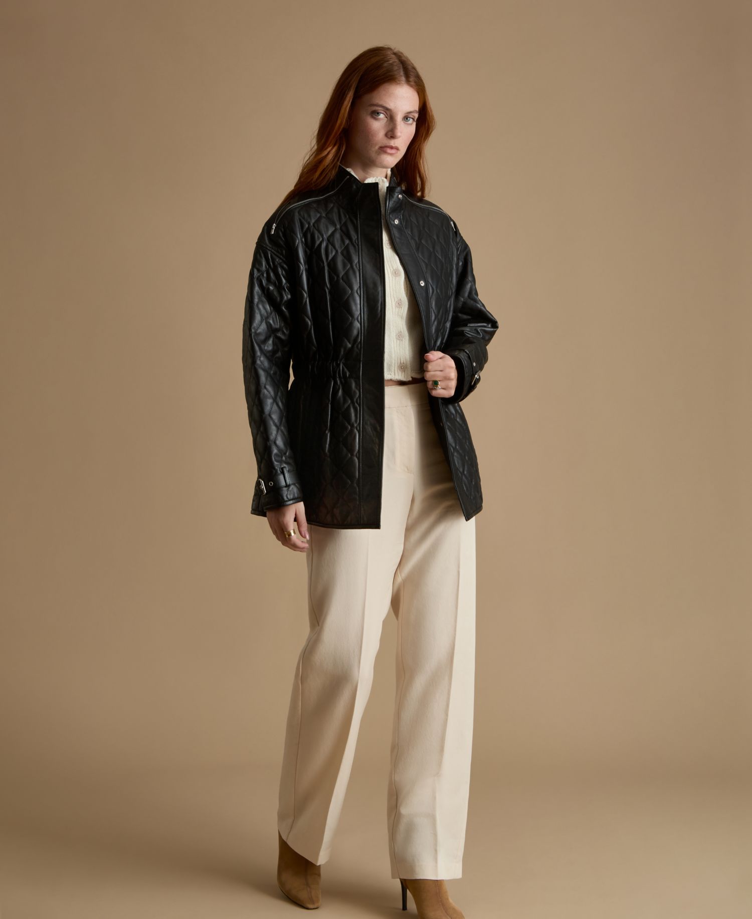Women's Nora Leather Coat