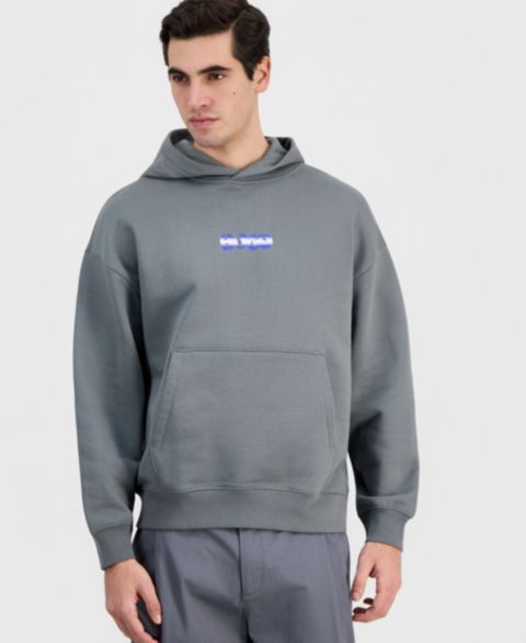 Мужское худи Hugo Boss Nifty French Terry, цвет: Сланцевый серый