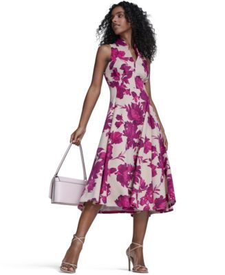 calvin klein women's printed midi dress Calvin Klein Women's Dress A-Line Midi Print Scuba Dress Watermelon 10 at  Amazon Women's Clothing store