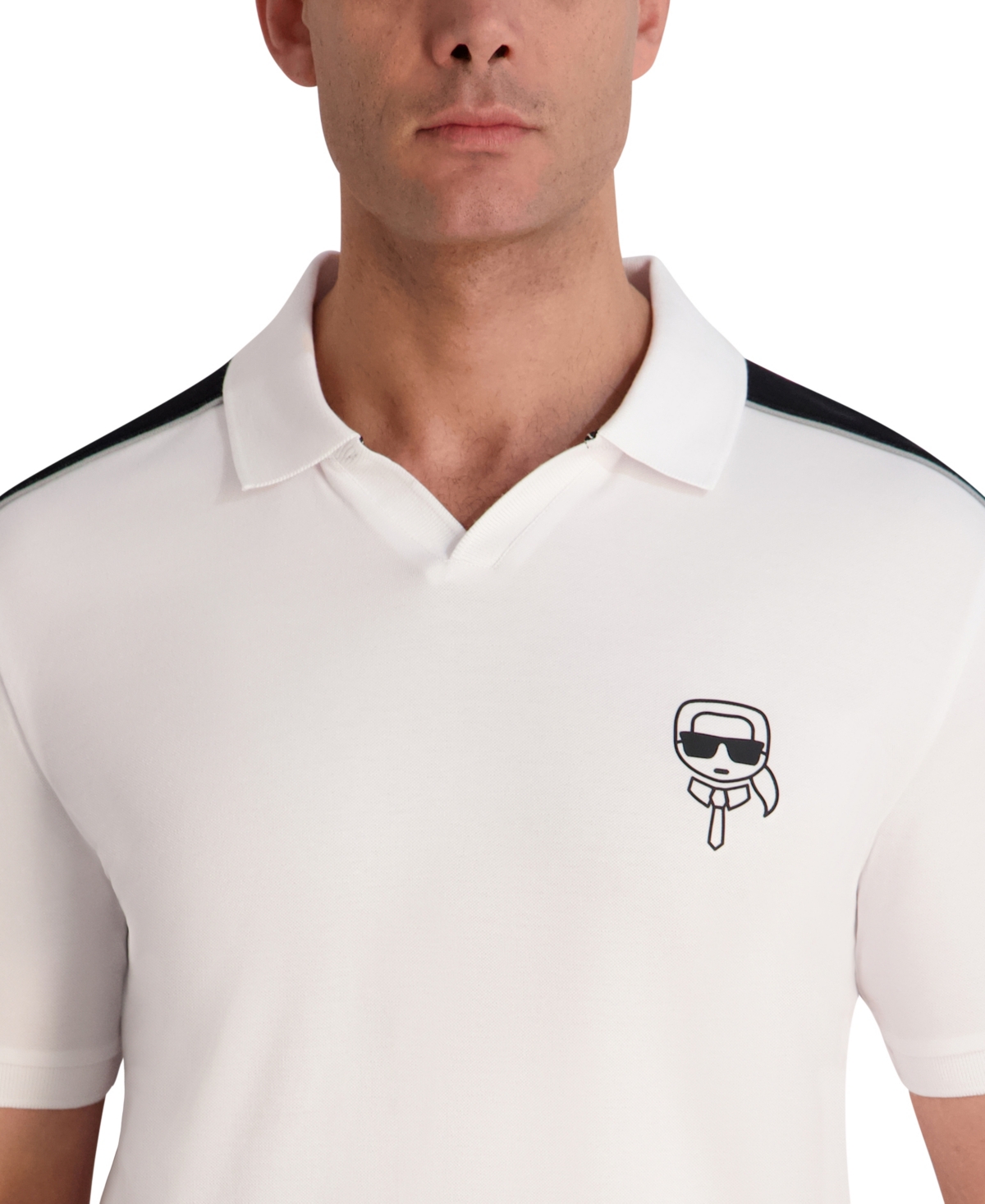 Karl Lagerfeld Paris Men's Jonny Collar Polo Shirt