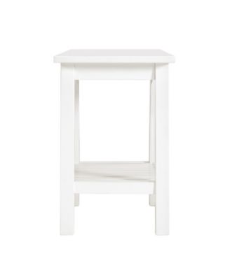 18" Wood Dorset Bench Stool