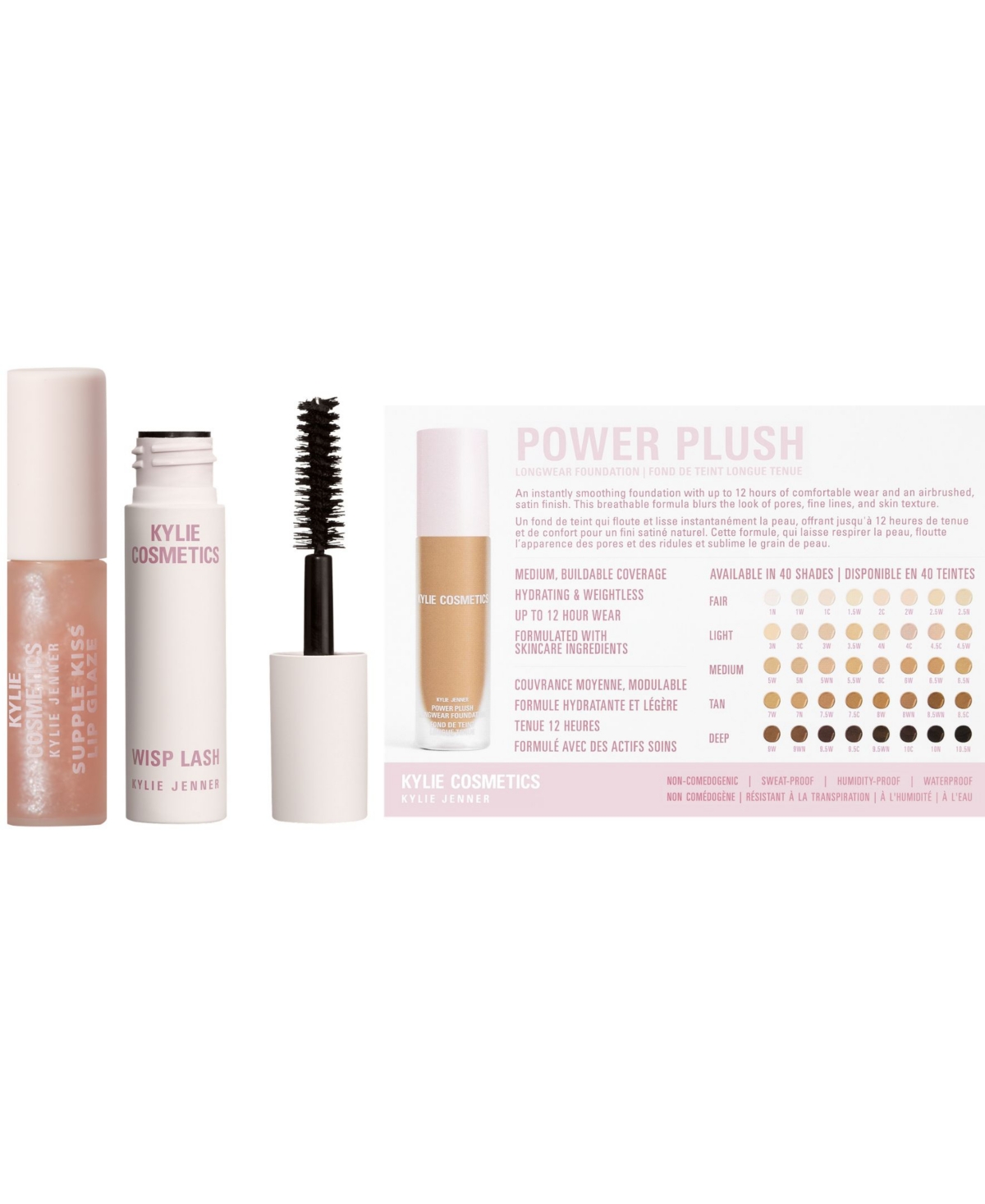 Free 3-pc. Gift with any $45 purchase from Kylie Cosmetics.