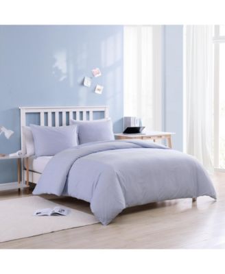 Oxford Stripe Cotton Duvet Cover Set