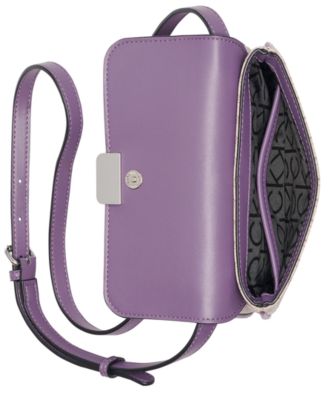 Calvin Klein Arya Mini Signature Adjustable Flap Crossbody