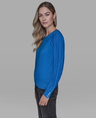 Petite Crewneck Long-Sleeve Sweater