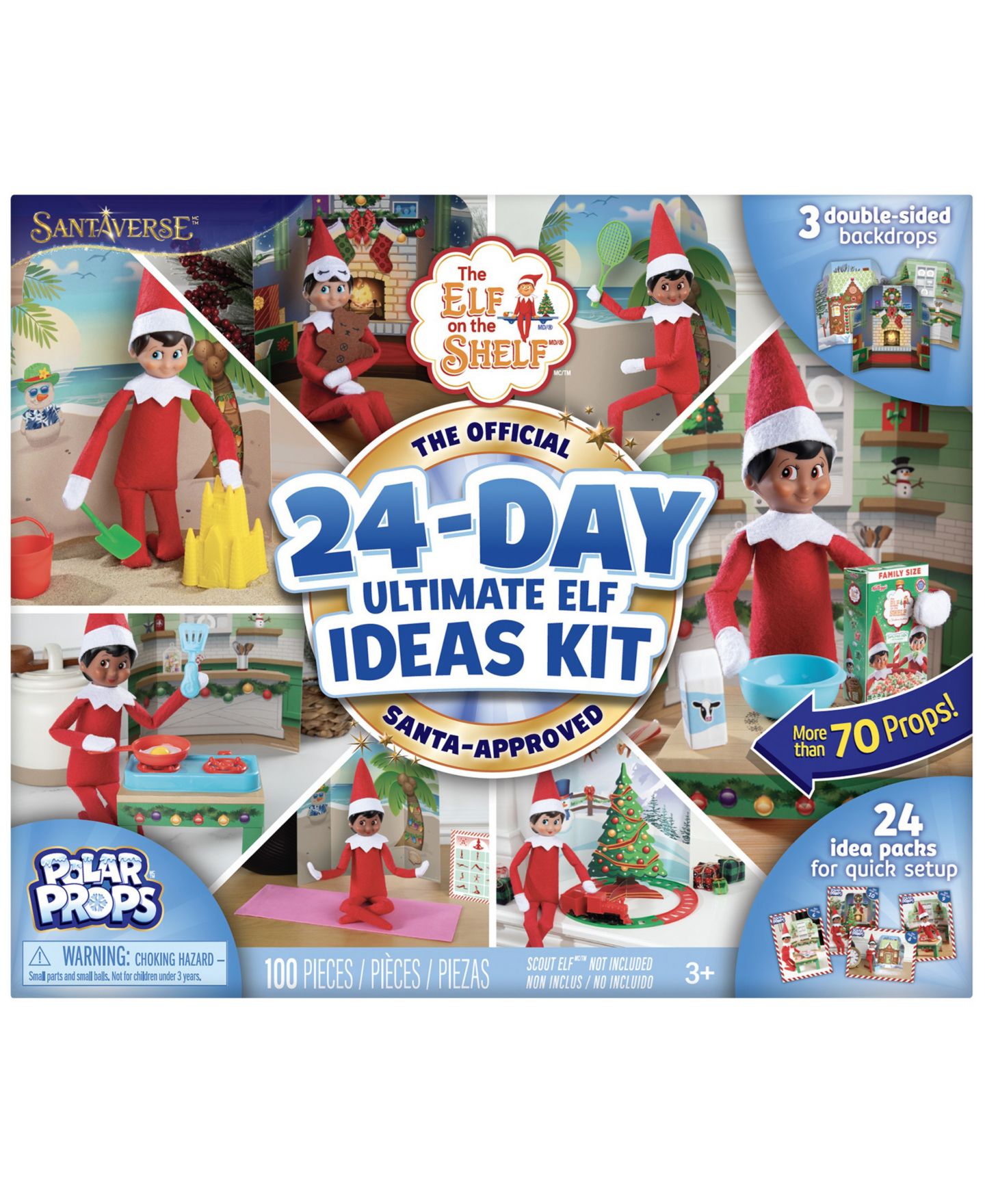 Детские игрушки Elf on the Shelf Polar Props 24-Day Ultimate Elf Ideas Kit, цвет: Разноцветный — фото 1