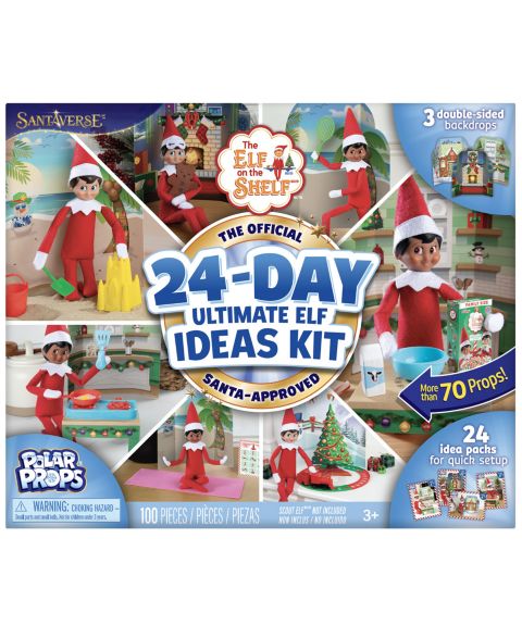 Детские игрушки Elf on the Shelf Polar Props 24-Day Ultimate Elf Ideas Kit, цвет: Разноцветный