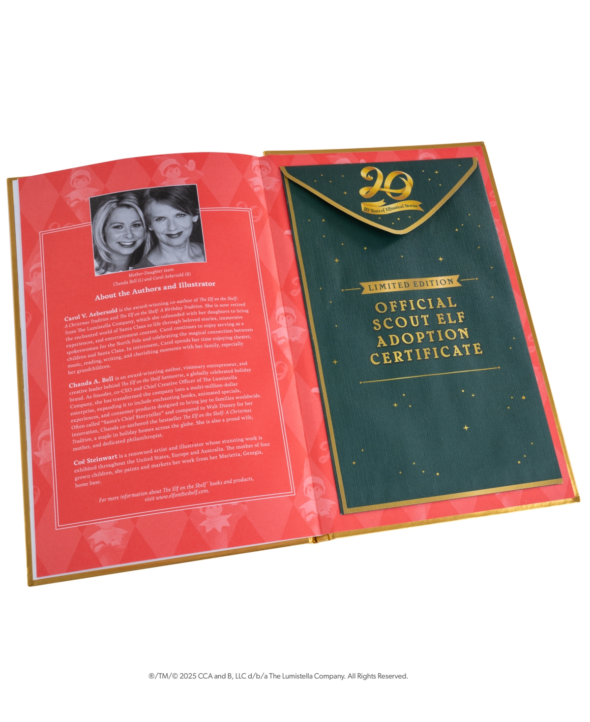 Elf On The Shelf A Christmas Tradition Limited 20th Anniversary Edition Box Set In Transparent