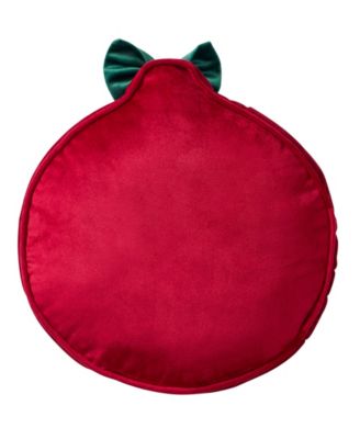 Ornament Shaped Holiday Decorative Pillow, 12" x 13"