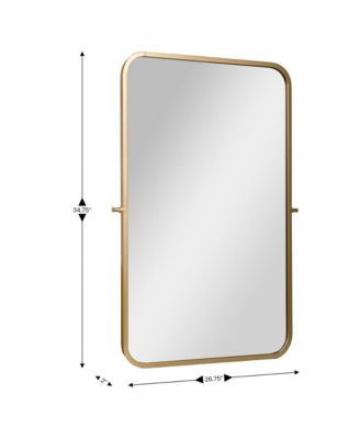 Mason Pivot Wall Mirror with Slim Frame and Silver Backed Glass for Clarity for Bathrooms