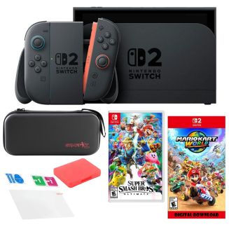 Nintendo Switch 2 MarioKart with Smash Bros & Accessories Kit - Macy's