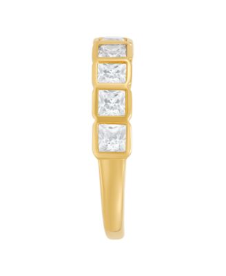 White Sapphire Band Ring (1-5/8 ct. t.w.) in 14k Yellow Gold-Plated Sterling Silver