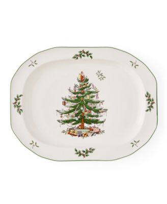 Christmas Tree Oval Platter
