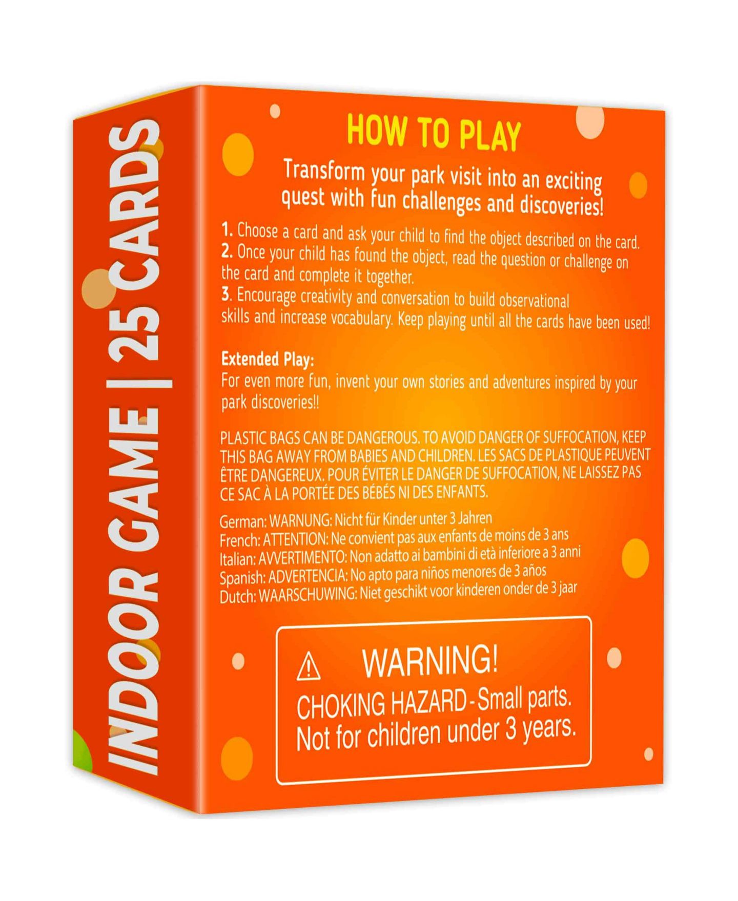 Детские карточные игры Quokka Scavenger Hunt Game 50 Challenges 25-Piece Card Game, от 3 лет, цвет: Home — фото 8