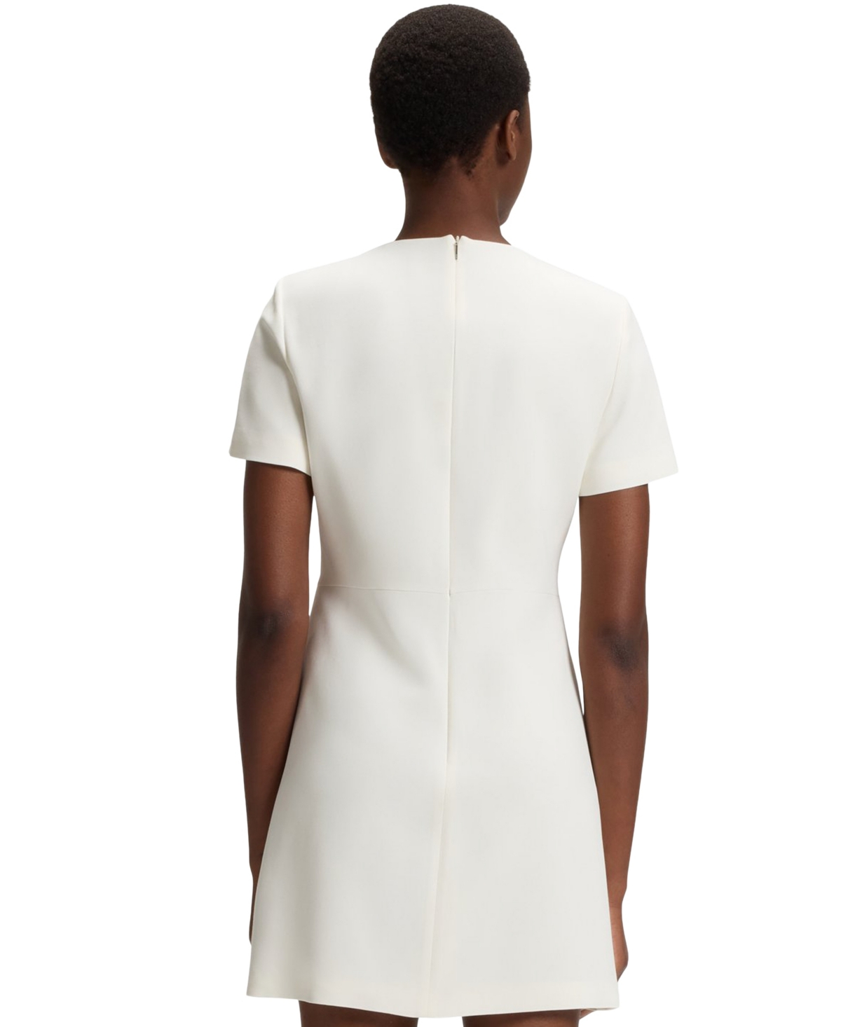 Hugo Boss Boss By  Women's Soft Crepe Shift Dress In White