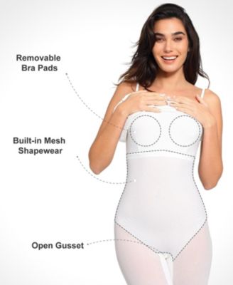 Women's Shapewear Slimming Midi Dress and Sheer Mesh Overlay Set