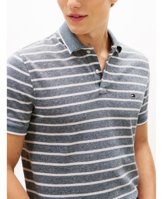 Men's Regular-Fit Tipped Linen Polo Shirt 
