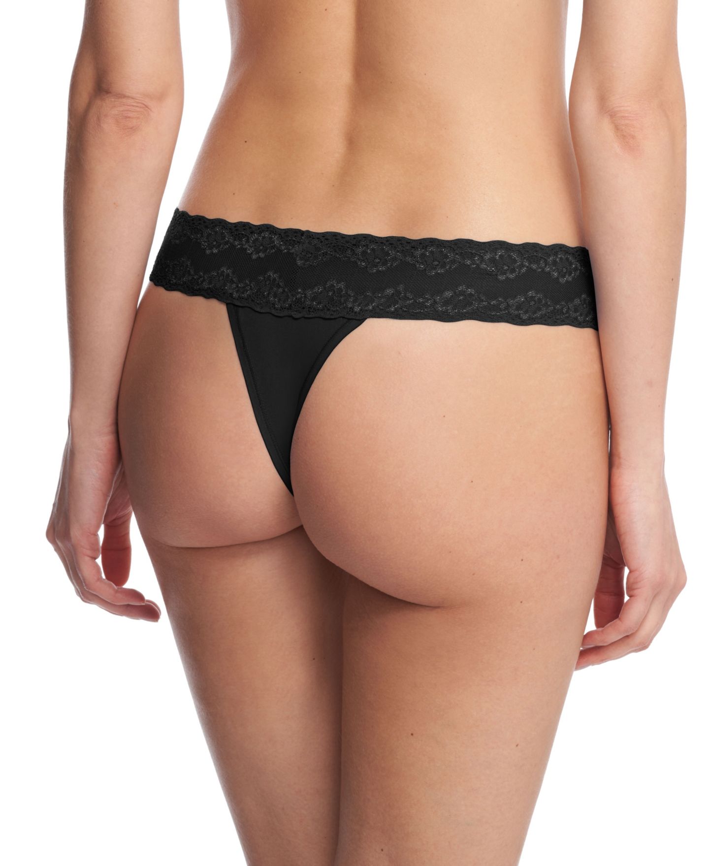Комплект белья Classic, стринги, 3 шт. — Natori, цвет: Чёрный — фото 4