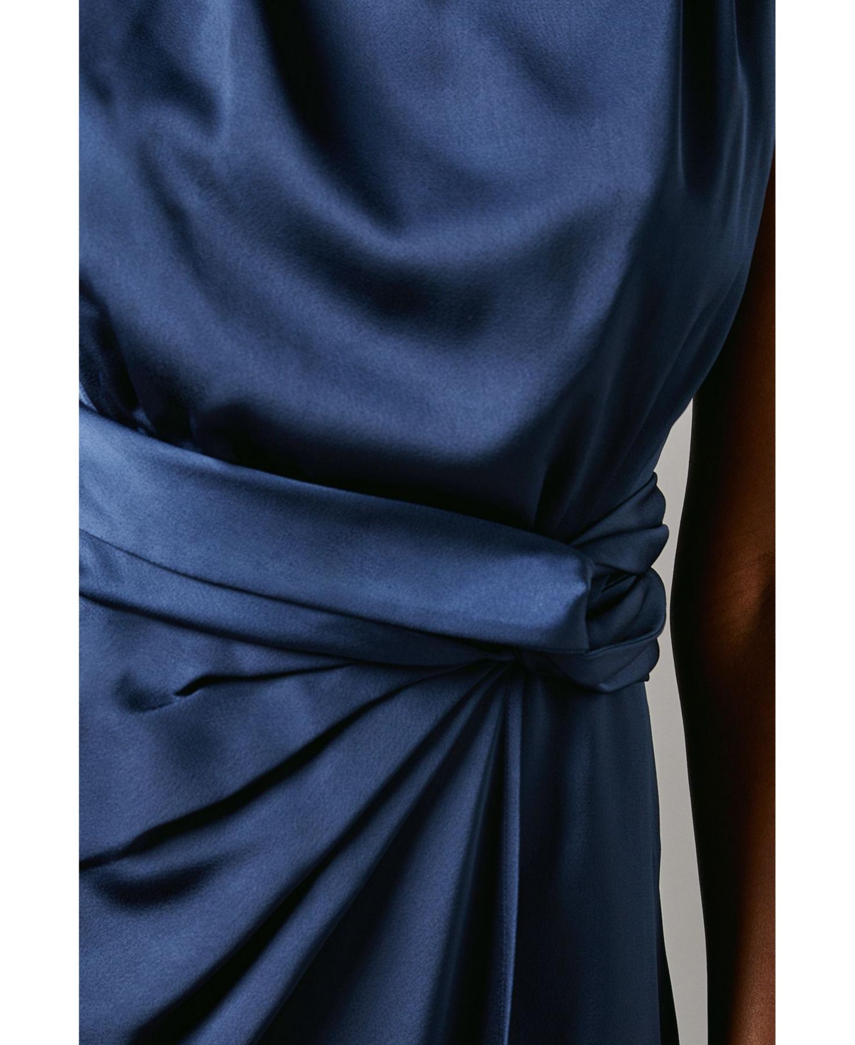 Coast Women's Satin Twist Waist Midi Dress