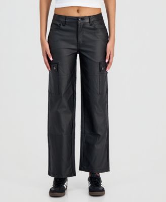Juniors' Coated 90s Cargo Pants