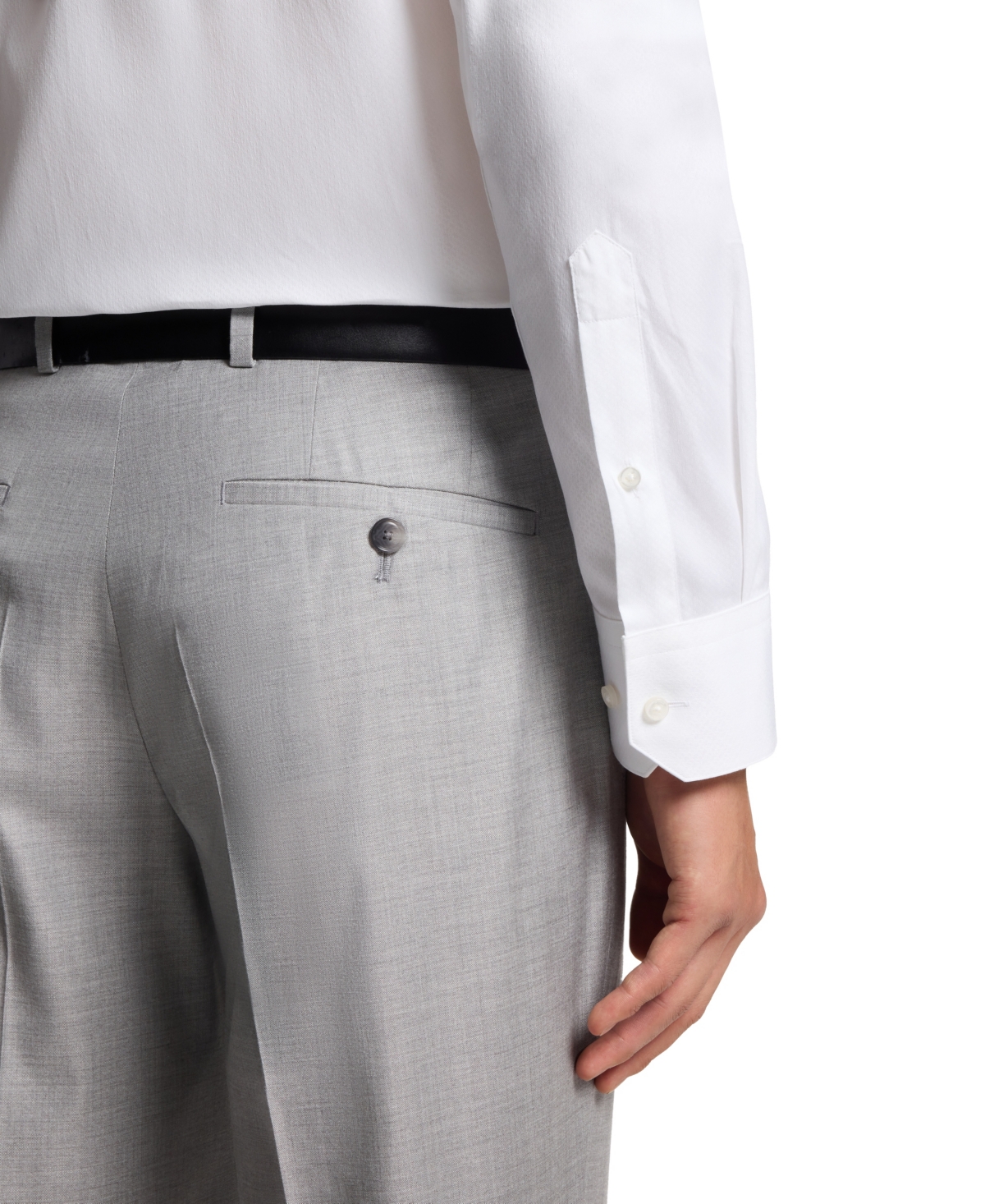 Boss by Hugo Men's Cotton Monogram-Jacquard Regular-Fit Dress Shirt