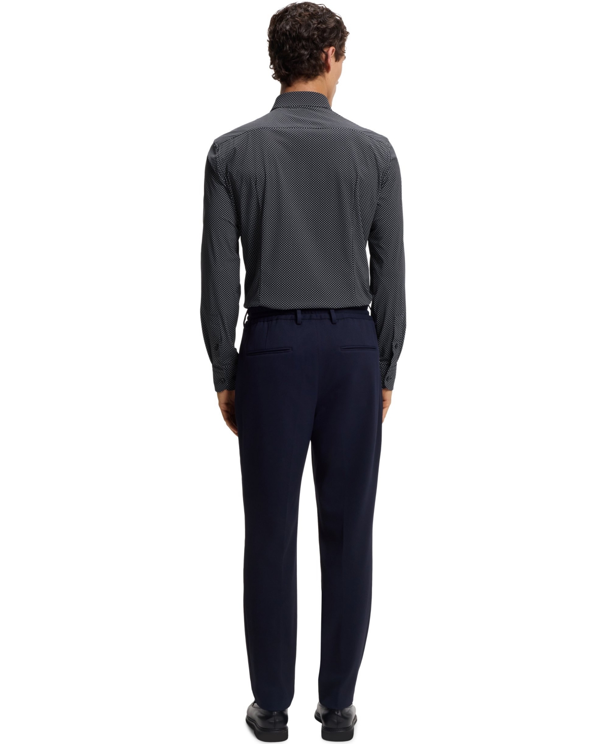 Boss by Hugo Men's Printed Performance-Stretch Jersey Slim-Fit Dress Shirt