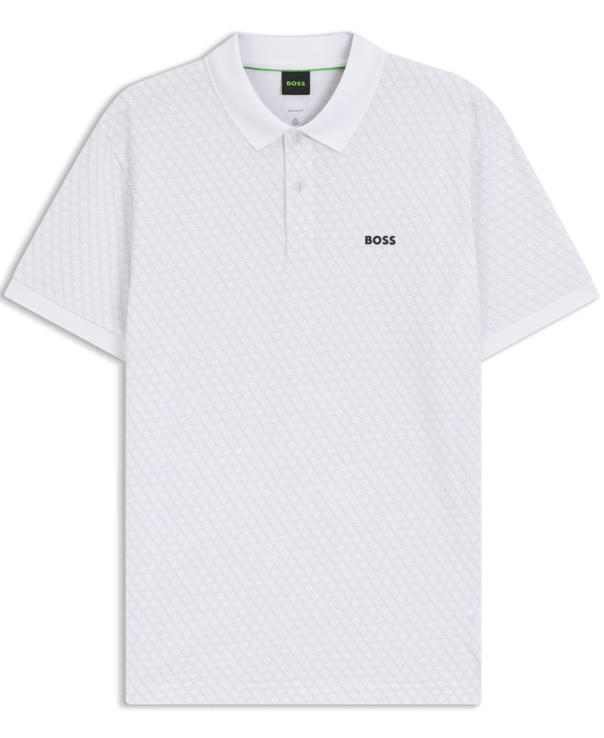 Boss by Hugo Men's Printed Pattern Cotton-Pique Polo Shirt