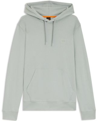 Men's Regular-Fit Cotton Terry Logo Patch Hoodie