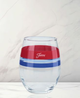 Americana Stemless Wine Glasses, Set of 4