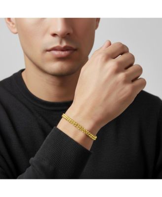 14K Gold Plated or White Gold Plated Mesh Link Bracelet